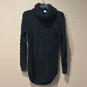 Black Maternity Turtleneck Sweater